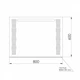 Зеркало в ванную с полочкой ROZZY JENORI 60x80см c подсветкой прямоугольное RJMI000-2580 - изображение 3