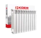 Биметаллический радиатор отопления KOER KR.100Bi-500 ULTRA 570x80 мм боковое подключение секционный RAD329 - изображение 1