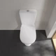 Унітаз підлоговий безобідковий білий без бачка VILLEROY&BOCH O.novo без сидіння випуск в стіну 5661R001 - зображення 6
