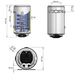 Бойлер комбинированный 120л THERMO ALLIANCE мокрый тэн 2кВт 1165x435x457мм CWH 12044 5S R - изображение 6