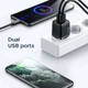 Адаптер сетевой JOYROOM Mini dual port smart fast charge L-2A121 |2USB, 2.4A| 4756106 - изображение 9