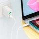 Кабель HOCO X93 Force fast charging data cable Type-C to Type-C 100W 2 метри білий - зображення 4