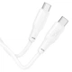 Кабель HOCO X93 Force fast charging data cable Type-C to Type-C 100W 2 метри білий - зображення 1