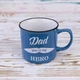 Кружка для папы Папа ты мой герой - Dad you're my hero 400 мл 12738 (голубой) 4643983 - изображение 1