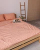 Постільна білизна полуторна Dushka Home Варена бавовна 20504 160х215 см персикова 4722116 - зображення 1