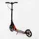 Двоколісний складаний самокат Best Scooter, ліхтарик, амортизатор. Black and red (113219) 4490772 - зображення 4
