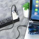 Кабель HOCO Combo 2 in 1 USB / Type-C до Type-C Moulder швидкий зарядний кабель U106 |1.2m, 5A/100W| 4758024 - зображення 4