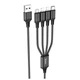Кабель HOCO Combo 4-in-1 2Lightning+Type-C+Micro USB Super charging cable X76 |1M, 2A| 4758028 - изображение 1