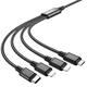 Кабель HOCO Combo 4-in-1 2Lightning+Type-C+Micro USB Super charging cable X76 |1M, 2A| 4758028 - изображение 9
