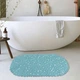 Силиконовый коврик для ванны Bathlux овальной формы, нескользящий, люкс качество 69 х 35 см Бирюзовый 4595053 - изображение 5