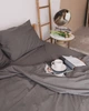 Постельное белье полуторное Dushka Home Вареный хлопок 20468 160х215 см темно-серое 4722080 - изображение 10