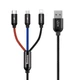 Кабель Baseus Three Primary Colors 3в1, 3.5A, 1.2m (CAMLT-BSY01) 4773020 - изображение 1