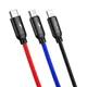 Кабель Baseus Three Primary Colors 3в1, 3.5A, 1.2m (CAMLT-BSY01) 4773020 - изображение 2