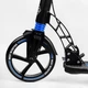 Двоколісний складаний самокат Best Scooter, ліхтарик, 2 амортизатори, дискове гальмо. Black and blue (114293) - зображення 4