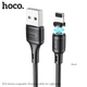 Кабель Hoco для X52 Sereno magnetic charging cable for iP (L=1M) Black - зображення 2