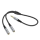 Кабель HOCO 2-in-1 3.5 headset audio adapter cable UPA21 (male to 2female) |0.25M| 4758091 - изображение 7