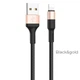 Кабель HOCO X26 Xpress USB-A to Lightning нейлонове обплетення чорно-сірий - зображення 3
