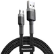 Кабель USB Baseus Cafule Micro 2.4A 1M, Gray+Black (CAMKLF-BG1) 4772442 - изображение 1