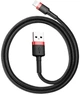 Кабель Baseus Cafule Cable USB 2.4A 1m Black/Red (CALKLF-B19) 4772144 - зображення 5