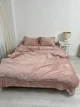 Постельное белье плюшевое семейное Dushka Home 20839 160х215х2 см пудровое 4874238 - изображение 2