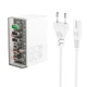 Адаптер мережевий HOCO Fuerza six-port charger N36 3USB/3Type-C, 65W/3A, PD/QC| 4756237 - зображення 3