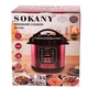 Мультиварка-скороварка Sokany SK-2402 1000 Вт 5 л 10 программ Красная - изображение 7