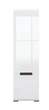 Шкаф однодверный платяной Ацтека BRW (Black Red White) SZF1D/21/6 N Белый + Белый глянец 60х41х210 см - изображение 1