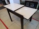 Стіл обідній розкладний Слайдер Fusion furniture 815 Горіх/Скло Латте - зображення 2
