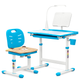 Комплект Evo-kids стул + стол + полка + лампа Голубой (Evo-17 BL Ergo) - изображение 1
