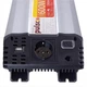 Перетворювач напруги PULSO/ISU-620/12V-220V/600W/USB-5VDC2.0A чиста синусоїда клеми - зображення 3