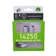 Акумулятор 14250 3.7V з роз'ємом TYPE-C 300 mAh ціна за блістер — 2 штуки + кабель TYPE-C - зображення 1