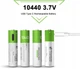 Аккумулятор 10440 3.7V с разъемом TYPE-C 750 mwh цена за блистер - 4 штуки + кабель TYPE-C - изображение 2