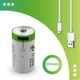 Аккумулятор CR2 3.7V с разъемом TYPE-C 300 mAh цена за блистер - 4 штуки + кабель TYPE-C - изображение 3