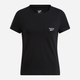 Футболка бавовняна жіноча Reebok Identity Small Logo Tee 100031101 S Чорна (4066762941186) - зображення 5