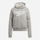 Худі утеплене жіноче Reebok Identity Big Logo Fleece Hoodie 100071917 S Сіре (4066764813054) - зображення 1