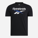 Футболка бавовняна чоловіча Reebok Identity Big Logo Tee 100206029 L Чорна (1200143952788) - зображення 4