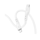 Кабель HOCO X97 Crystal color silicone charging data cable iP white (6931474799791) - изображение 3
