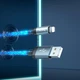 Кабель Hoco U112 Shine charging data cable for iP Gray (6931474788801) - изображение 7
