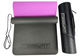Килимок для йоги та фітнесу EasyFit TPE+TC 6 мм двошаровий чорний з фіолетовим + Чохол - зображення 3