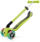Дитячий 3-колісний самокат Globber Primo Foldable Lights Lime Green, 432-106-3 - зображення 5