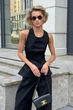 Стильний костюм Jadone Fashion Макі Велет M чорний - зображення 8