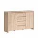 Комод Каспіан BRW (Black Red White) KOM2D4S Дуб сонома 144х41х92 см - зображення 3