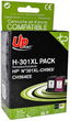 Zestaw tuszy UPrint CH563EE CH564EE do HP Dual pack 20 ml + 21 ml Black + Color (H-301XL-PACK) - obraz 1