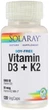 Витамин D3 + K2 Solaray Soy-Free 120 вегетарианских капсул (76280574456) - изображение 1