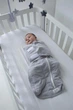 Дитячий обважений спальник LULLABOO XS 74 см 0-6 місяців Сірий - зображення 2
