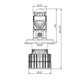 LED автолампи DECKER LED GL-01 6K H4 H/L - зображення 3