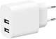 Мережевий зарядний пристрій Gembird 12W 2 х USB (TA-UC-2A12-01) - зображення 1