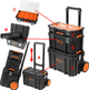 Набір ящиків модульних для інструментів Tactix на колесах 320382 - изображение 5