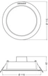 Светльник точечный LEDVANCE 8W 800Lm 4000K IP44 (4058075702967) - изображение 3