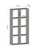 Стеллаж-полка для книг и игрушек Moreli FG-10 на 8 ячеек 720x1427x280 мм Белый - изображение 2